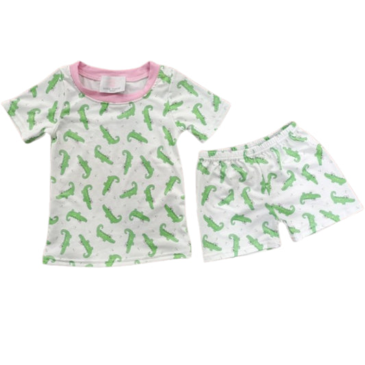 Pink Gator Pajamas