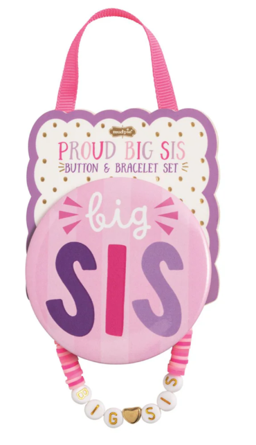 Proud Big Sister Button & Bracelet Set
