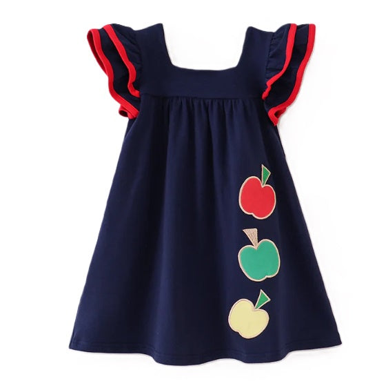 Back to School Denim Apple Dress