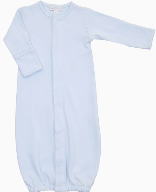 Blue Solid Essentials Converter Gown