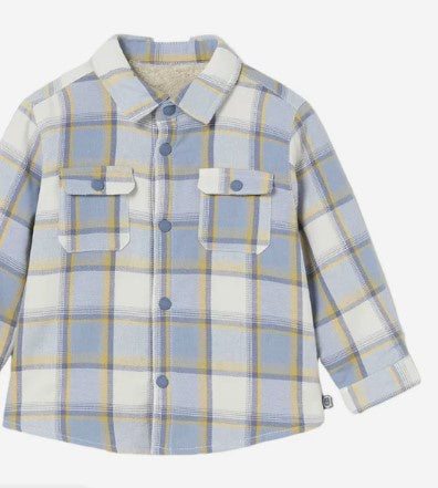Blue Cream Shacket