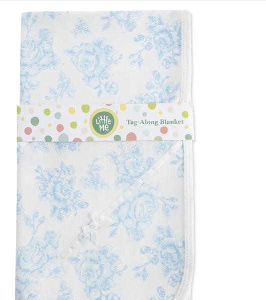 Blue Floral Blanket