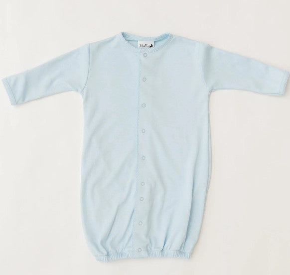 Blue Pima Cotton Gown