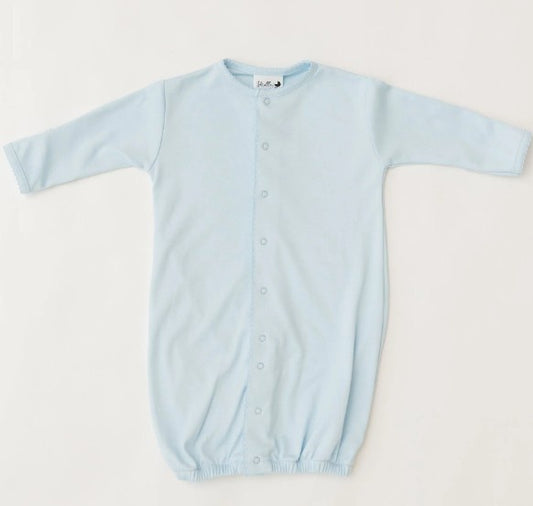 Blue Pima Cotton Gown
