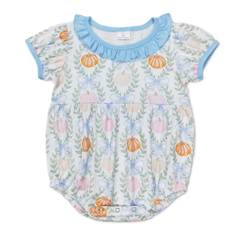 Blue Collar Pumpkin Romper
