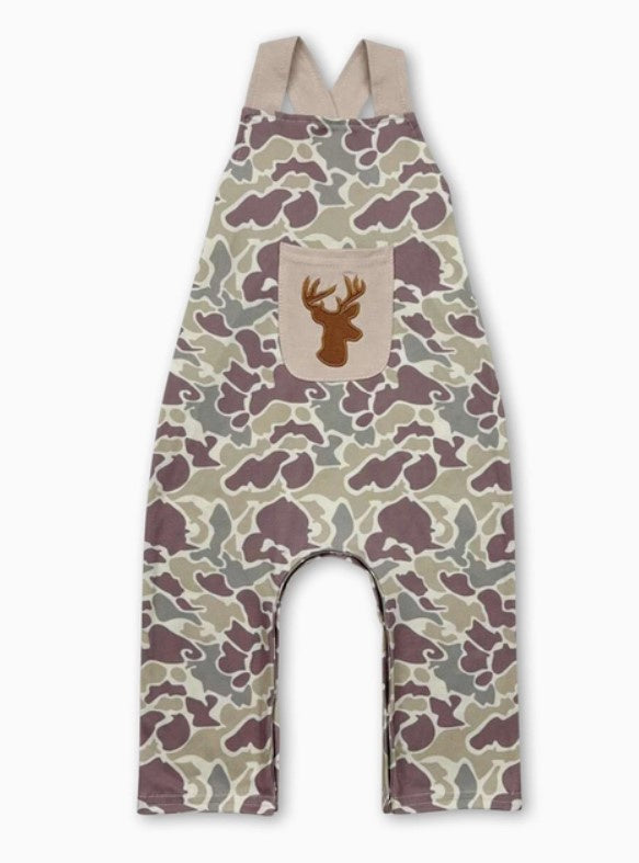 Camo Embd Deer Overalls