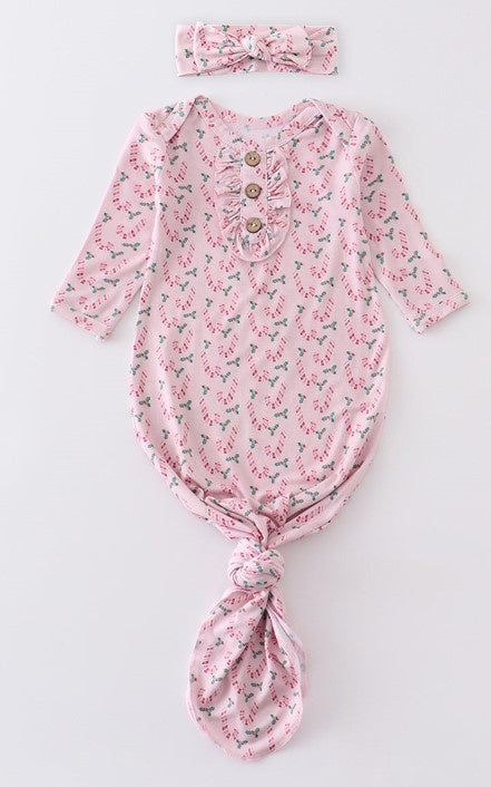 Candy Cane Baby Gown