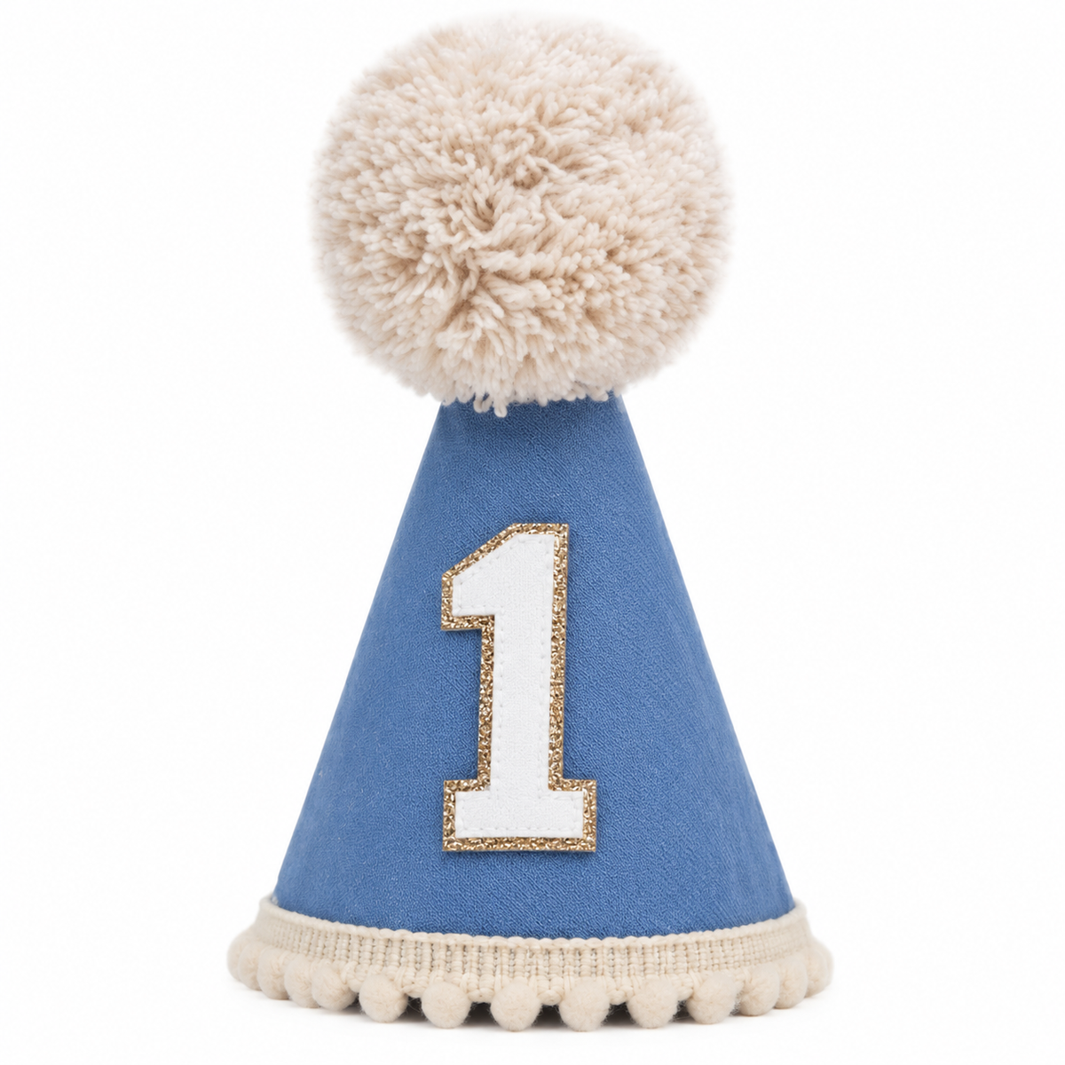 One  Blue & Tan Birthday Hat