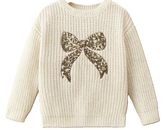Chenille Bow Sweater