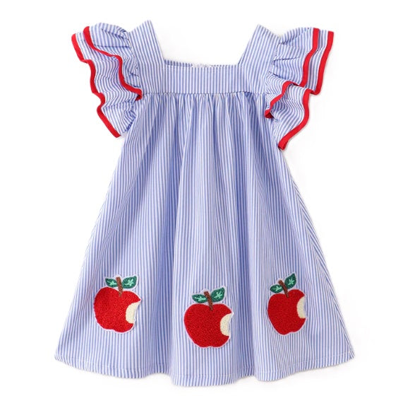 Chenille Patch Apple Dress