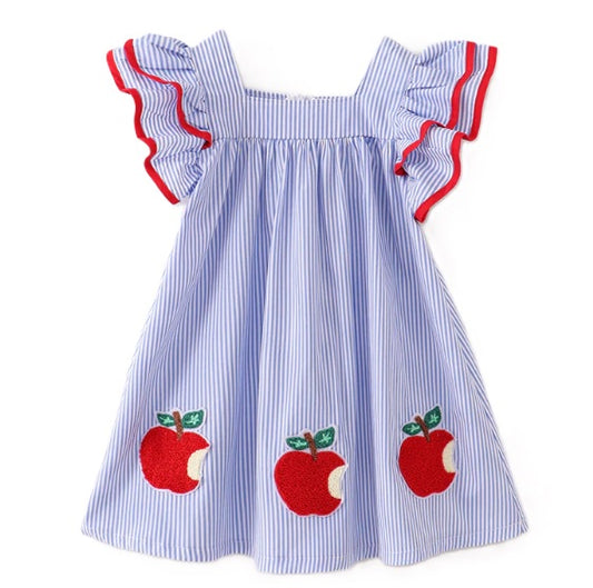 Chenille Patch Apple Dress