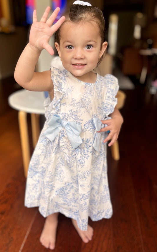 Chinoiserie Dress Side Bows