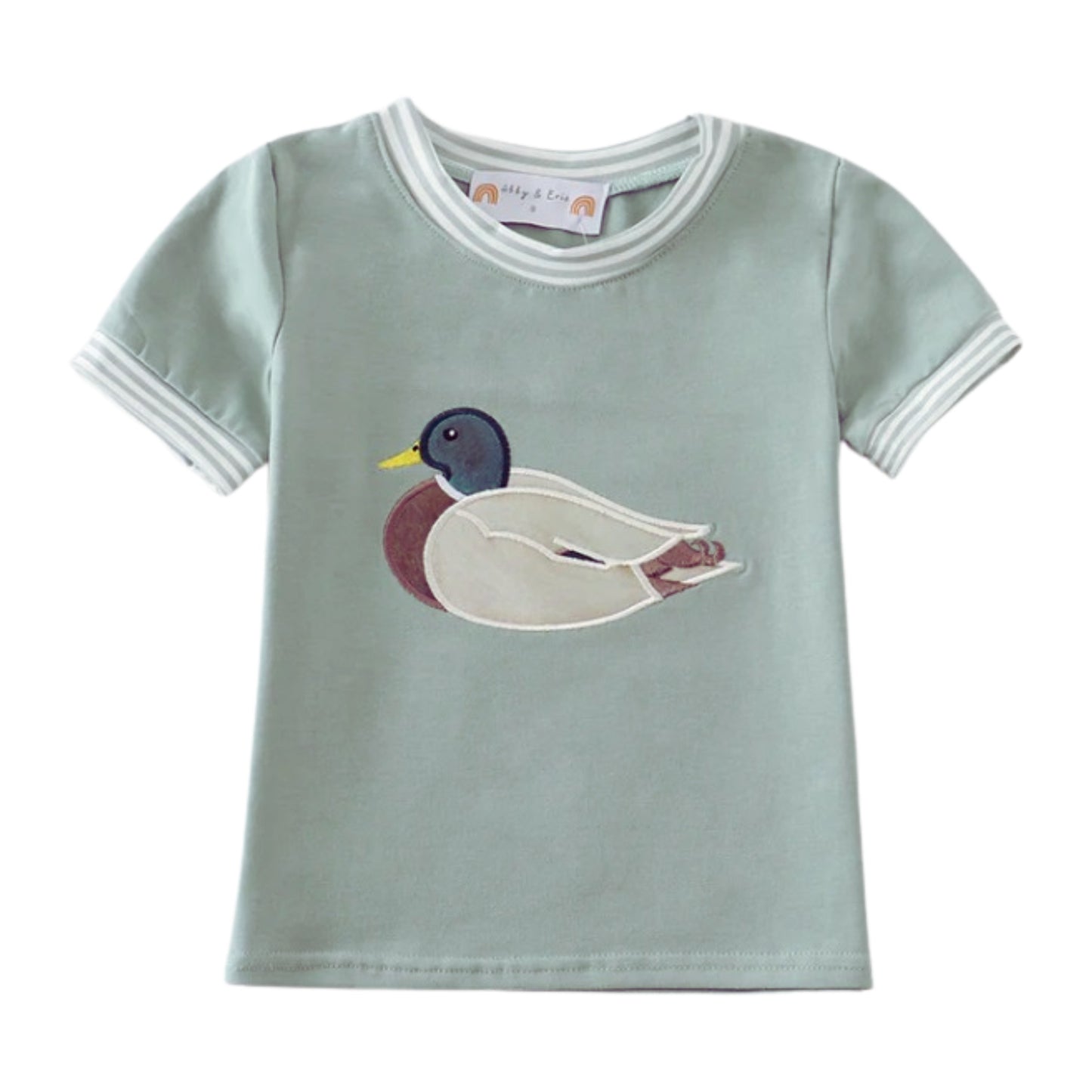 Sage Duck Applique Top