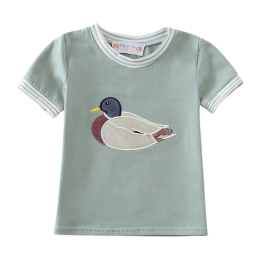 Sage Duck Applique Top