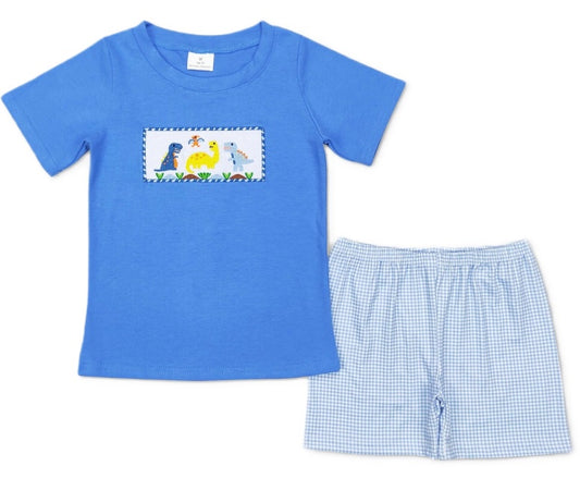 Embroidered Dinosaur Set