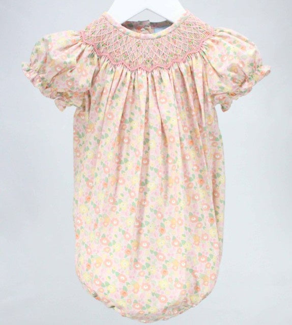 Fall Flourish Smocked Zoe Bubble