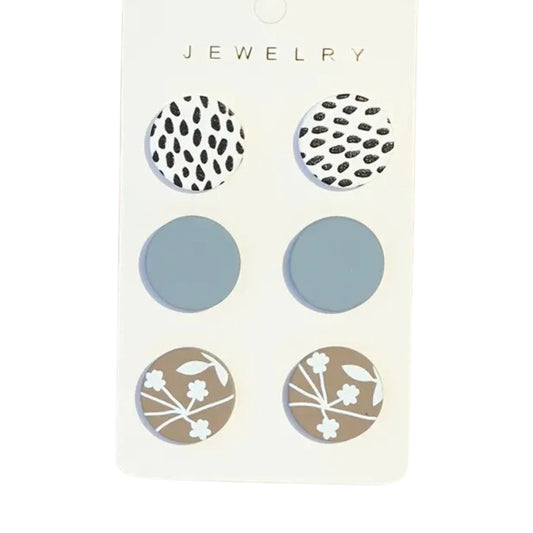 Fall Round Earrings