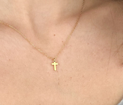 Children's Gold Plated Cross Necklace