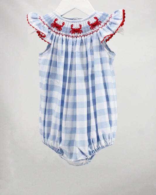 Hand Smocked Zoe Crab Bubble
