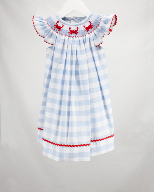 Hand Smocked Zoey Crab Dress