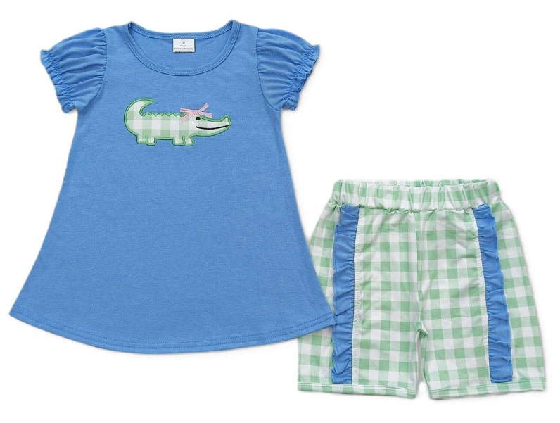 Gingham Girls Gator Outfit