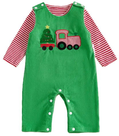 Green Christmas Truck Cord Longall