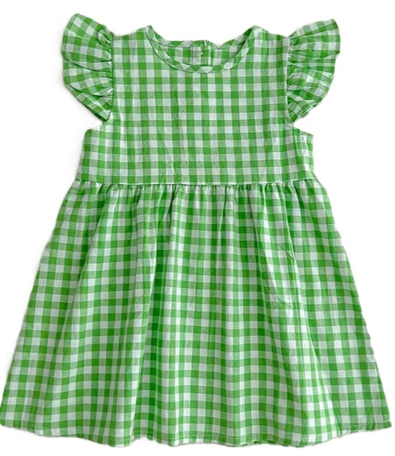 Green Gingham Dress