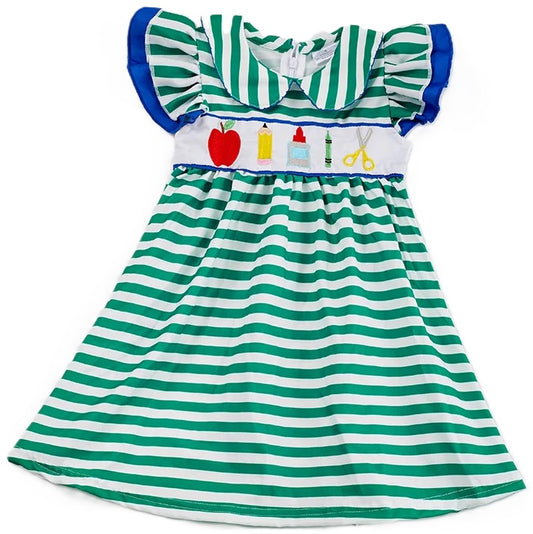 Green Striped B2S Dress
