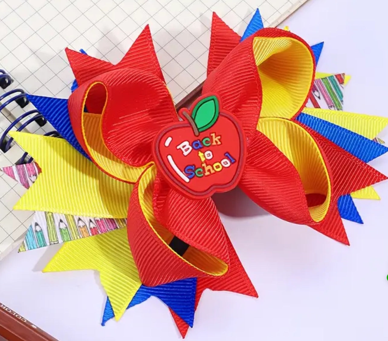 Back to School Deluxe Bow