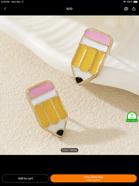 Pencil Earrings