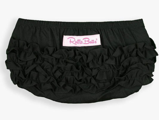 Black Knit Rufflebutt Bloomer