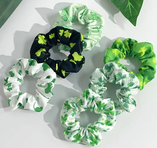 Irish Print Scrunchie