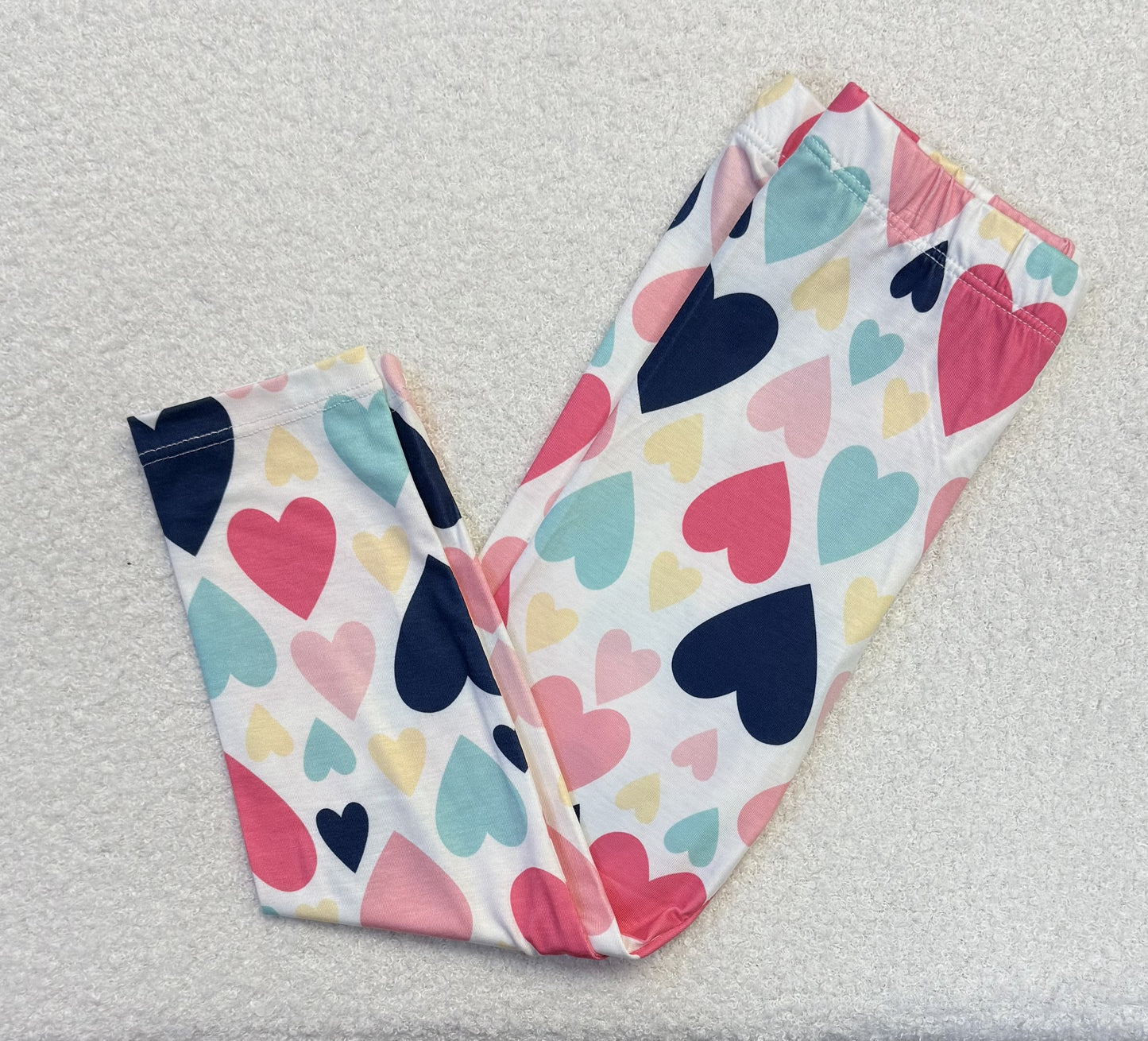 Multi Colored Heart Leggings