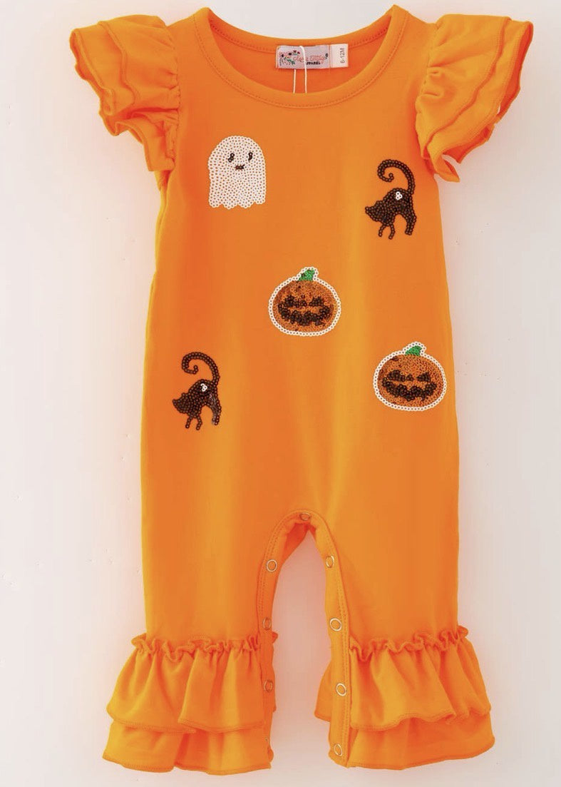 Halloween Sequin Romper