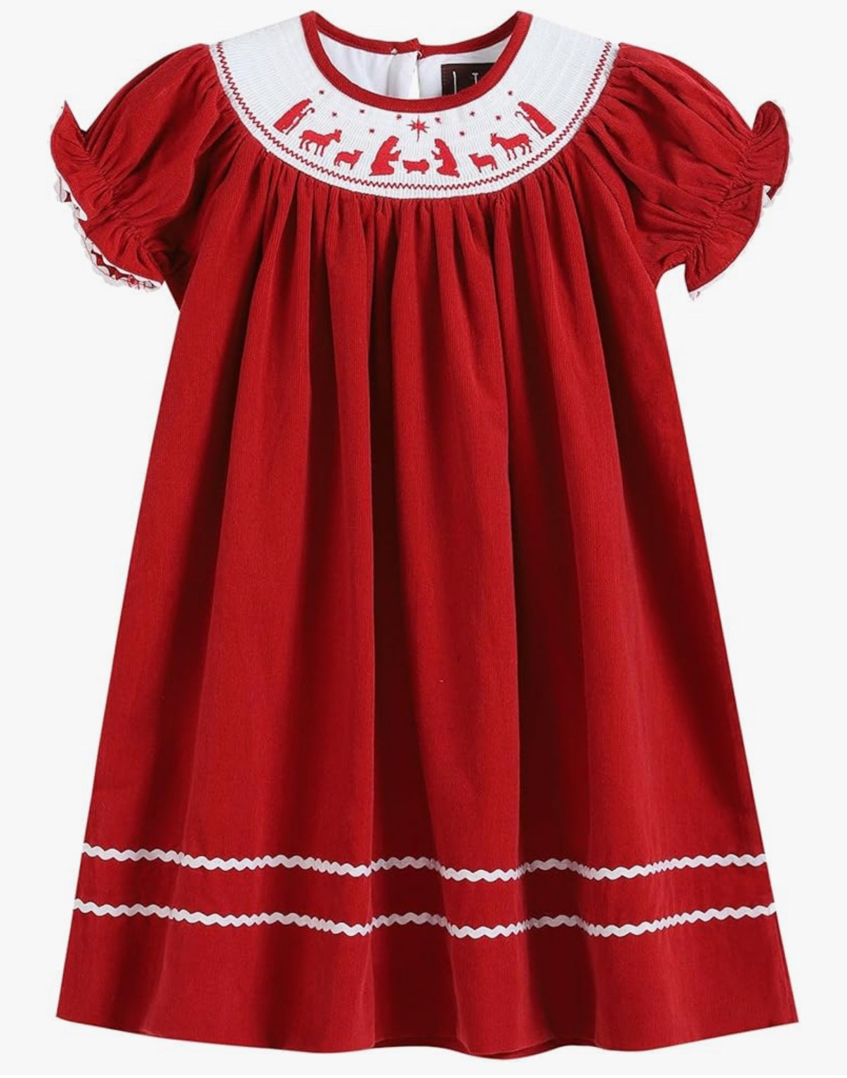Red Velvet Nativity Bishop