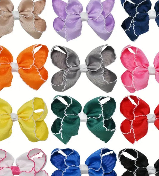 4 inch Picot Trim Bow