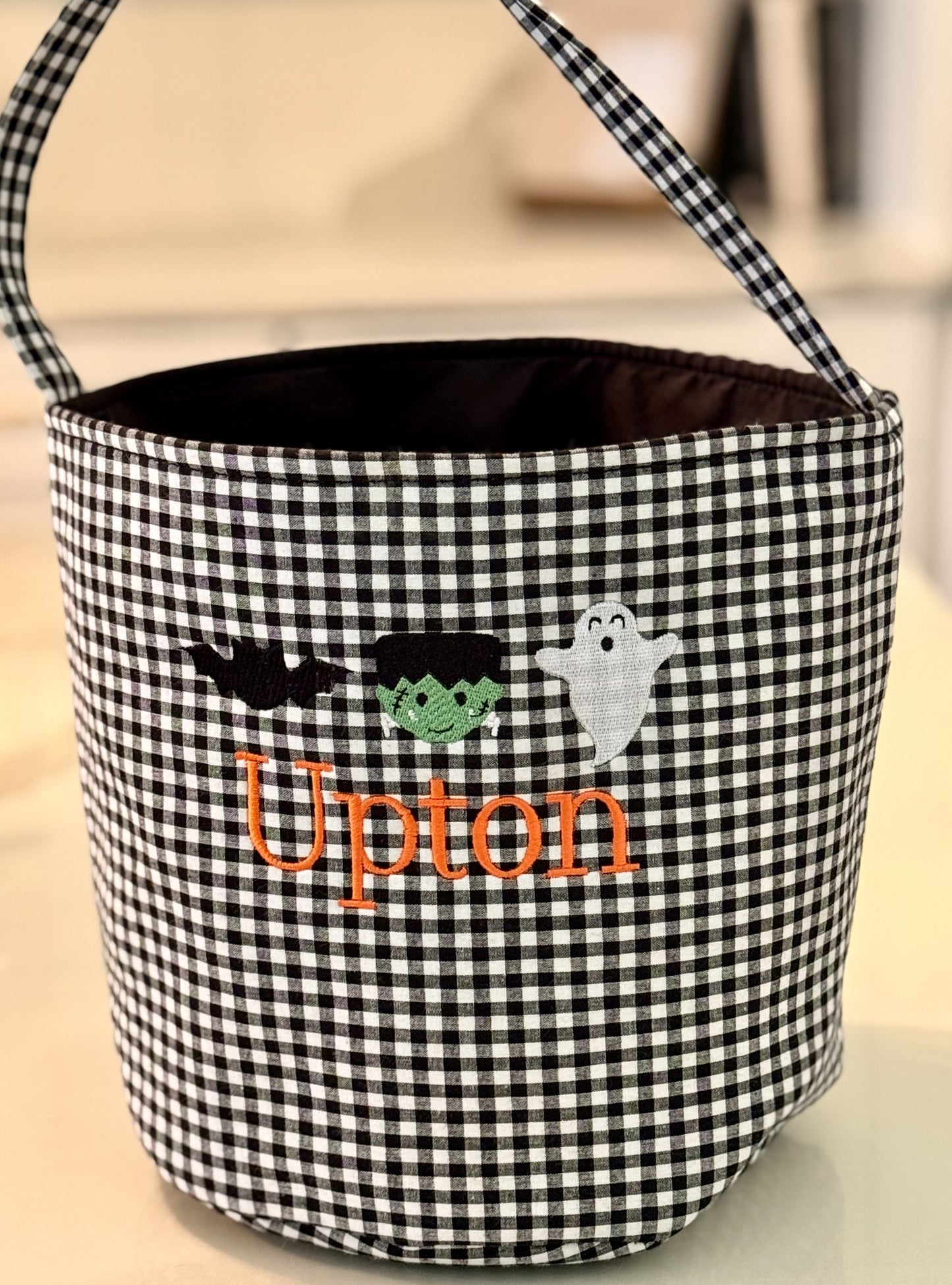 Monogram Halloween Tote