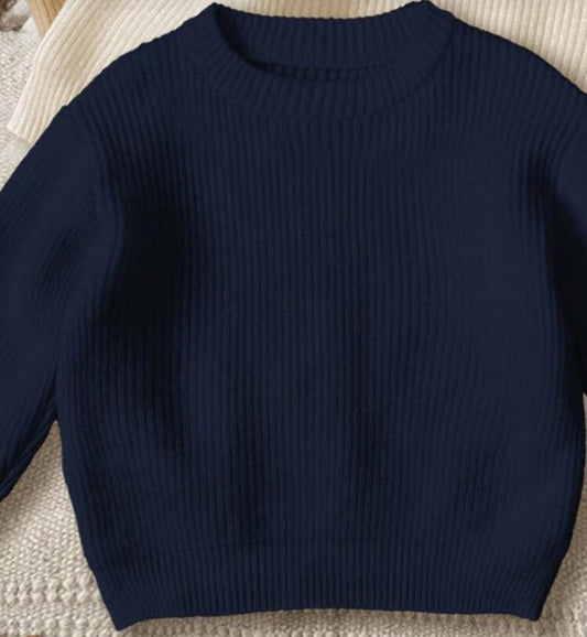 Navy Baby Sweater