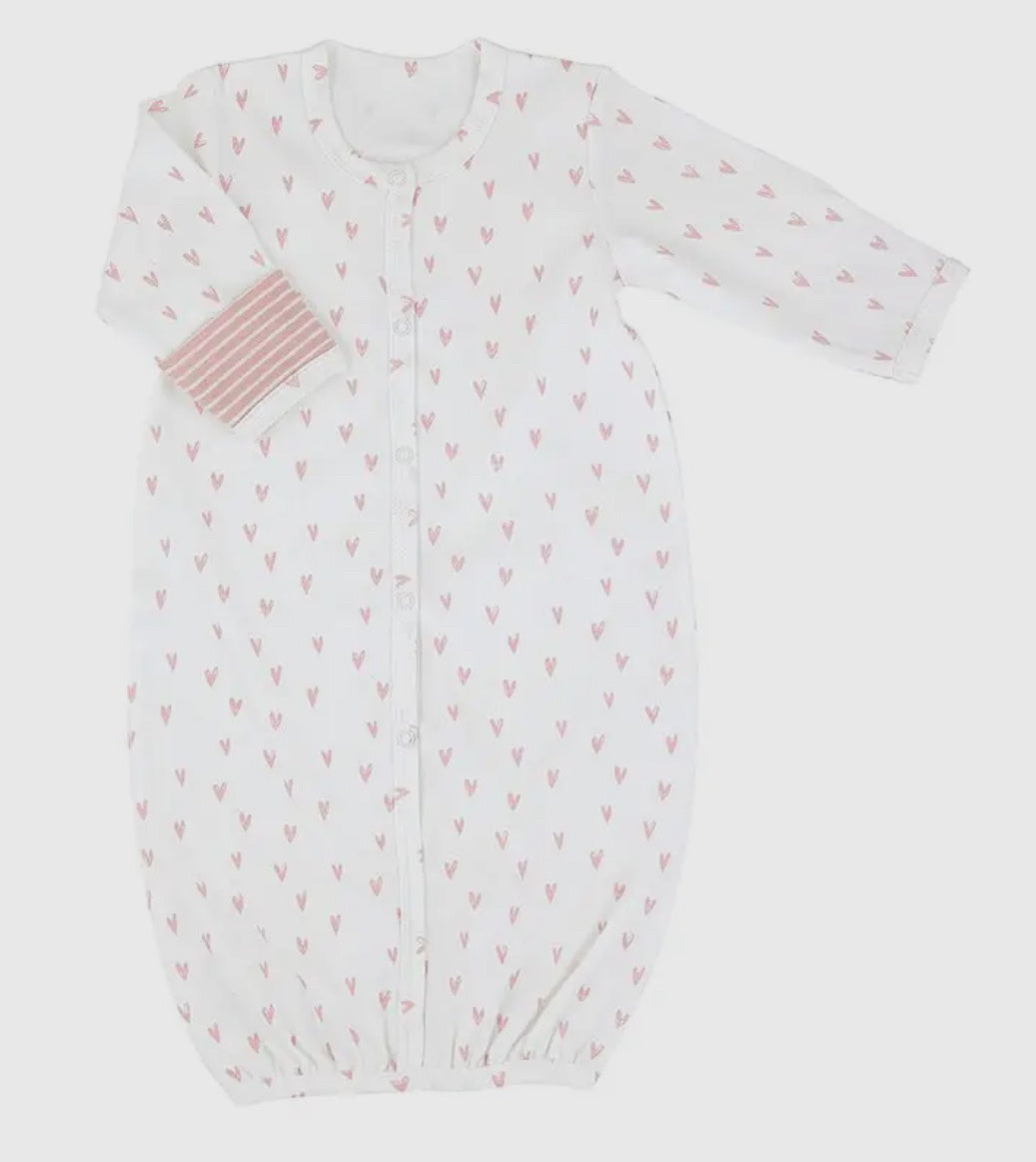Pink Heart Baby Gown