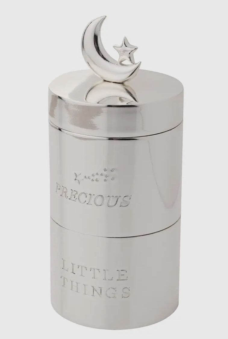 Silver Plated Stacking Keepsake Box