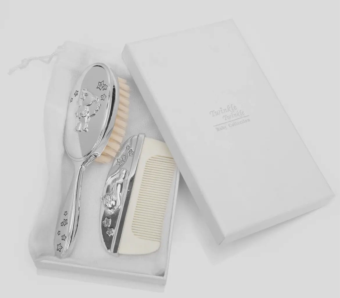 Silver Plated Twinkle Twinkle Brush Set