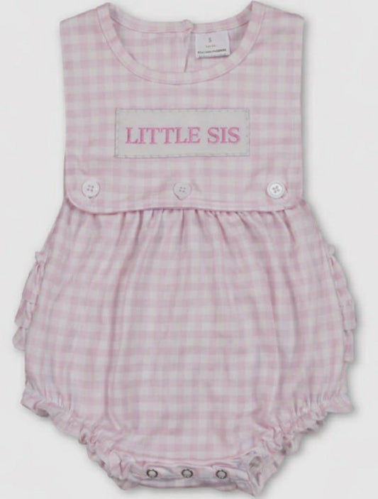 Embroidered Little Sister Romper