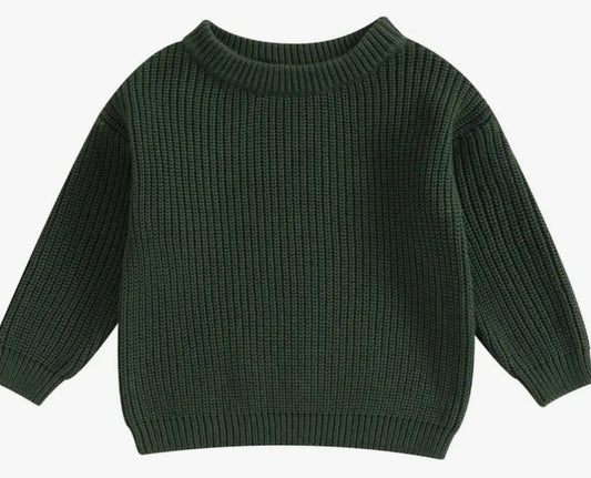 Dark Green Knit Sweater