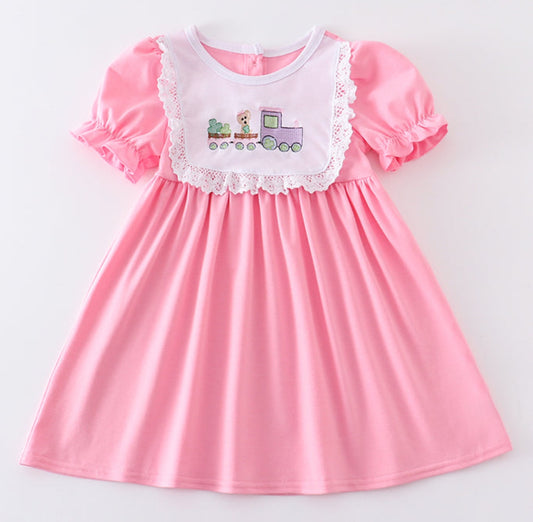 Pink Clover Train Dress