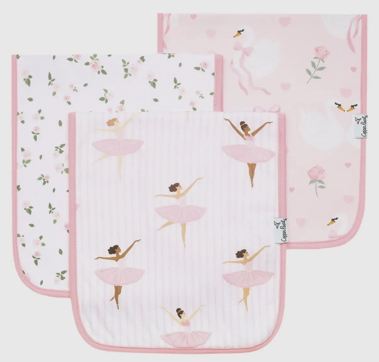 Copper Pearl Burp Cloths- Katrina