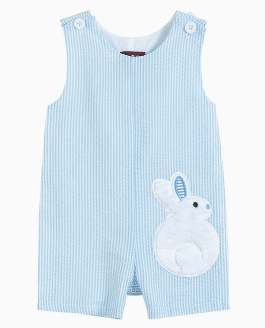 Seersucker Fuzzy Bunny Jon Jon