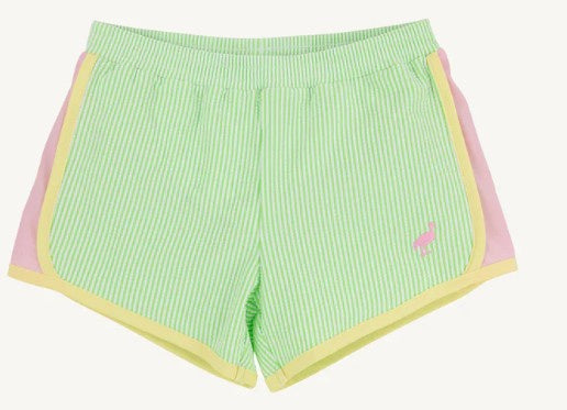 Prepletica Shimmy Shake Shorts Lexington Lime Stripe