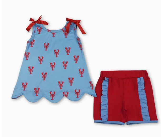 Lobster Scallop Ruffle Outfit