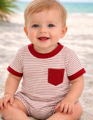 Maddox Bubble- Red Stripe