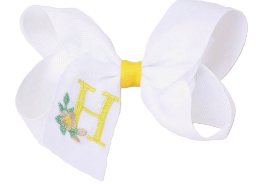 Monogram Initial Bow